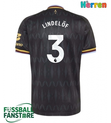 Aston Villa Victor Lindelof #3 Replik Auswärtstrikot 2026-27 Kurzarm